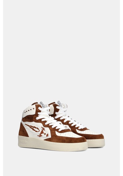 Enterprıse Japan New Drop M Kahverengi Mid Sneaker Kahverengi Kahverengi