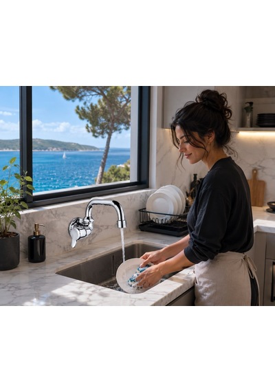 Duvardan Evye Lavabo Musluğu Acar Mıx 20.01.200