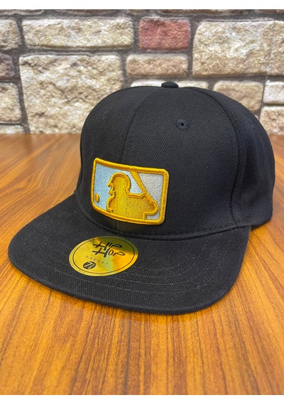 Hamze Mlb Nakış Hip Hop Snapback Rapper Basket Beyzbol Cap Şapka Siyah