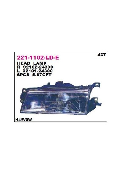 Depo-221-1102l-ld-e - On Far Sol Hyundaı Excel 92-94