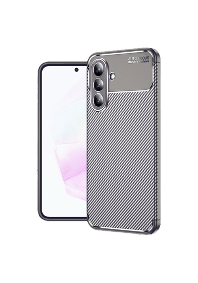 Adige Samsung Uyumlu Galaxy A57 Kılıf Negro Karbon Desen Silikon