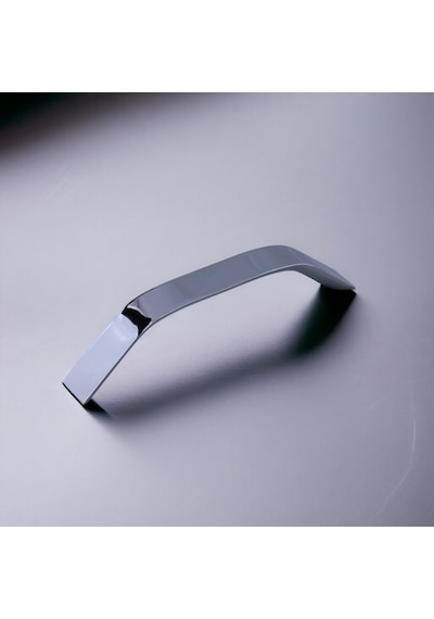 Şahin Krom Gümüş Metal Kulp 128 Mm 12.8 Cm Mobilya Çekmece Mutfak Dolabı Dolap Kulpları Kulbu Kulpu Krom