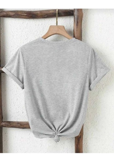 Kozia Outdoors Malkoçbey Kurdela Baskılı Oversize Unisex Basic T-shirt Gri