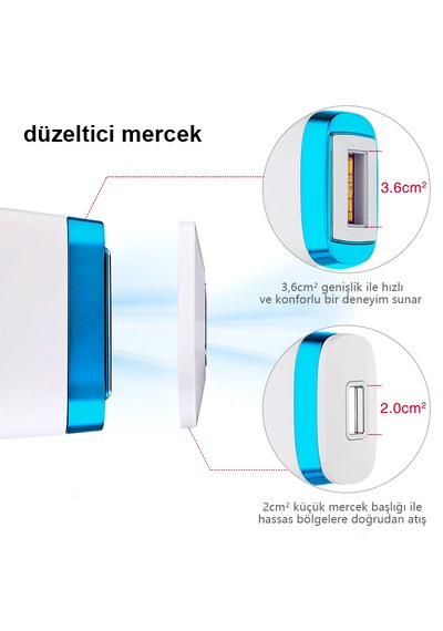 Mlay T4 Mavi Ipl Lazer Epilasyon Cihazı