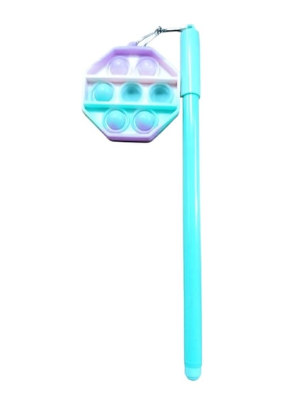 Unicus Pop-it Jel Tükenmez Kalem Gp-133-yeşil Beşgen Çok Renkli