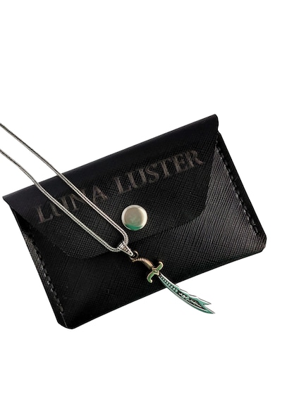 Luna Luster 925 Ayar Gümüş Burgu Tilki Kuyruğu Zülfikar Tasarım Erkek Kolye 55 Cm Gümüş