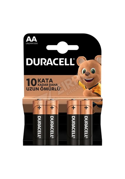 4 Adet Duracell Basic Kalem Pil Aa 4'lü
