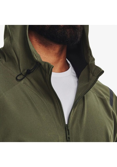 Under Armour Unstoppable Erkek Yeşil Rüzgarlık Düz 1370494 Yeşil