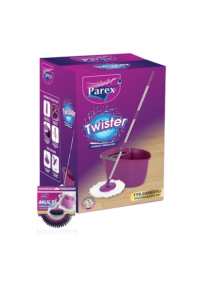 Parex Twister Otomatik Temizlik Seti Multi Yedek Firça Hediye