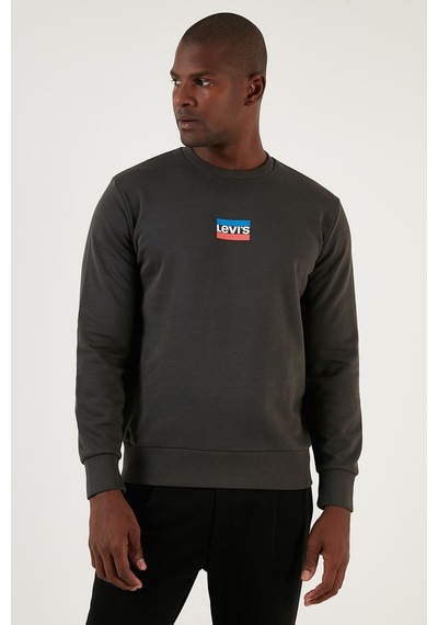 Levi's Erkek Pamuklu Regular Fit Bisiklet Yaka Sweat Erkek Sweatshirt - A2824 001