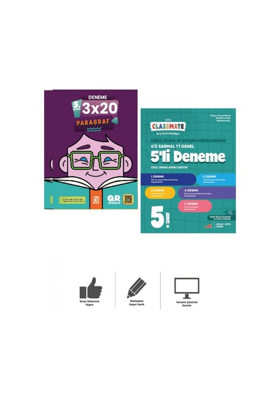 5. Sınıf Classmate Tüm Dersler Deneme + Paragraf Deneme Bigelio + Okyanus