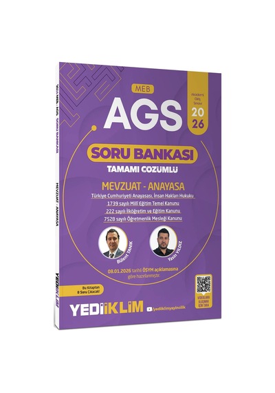 Yediiklim 2026 Meb Ags Mevzuat Ve Anayasa Konu Ve Soru Seti
