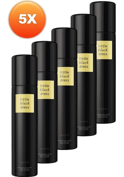 Avon Little Black Dress Kadın Deodorant 75 ML x 5