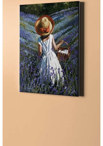 Webstyle Sayılarla Boyama Seti Kasnaklı Kır Çiçekleri Arasında 40 X 50 Cm