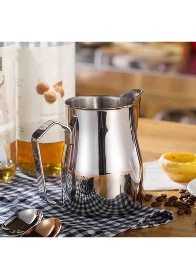 Epinox Paslanmaz Çelik Süt Potu - Kahve Potu - Pitcher Sütlük - Süt Köpürtücü - Köpürtme Kabı - 700 Sku: Smg8690010555977