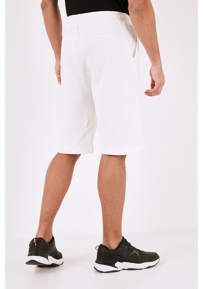 Buratti Pamuklu Relaxed Fit Cepli Erkek Short 5908023 Ekru
