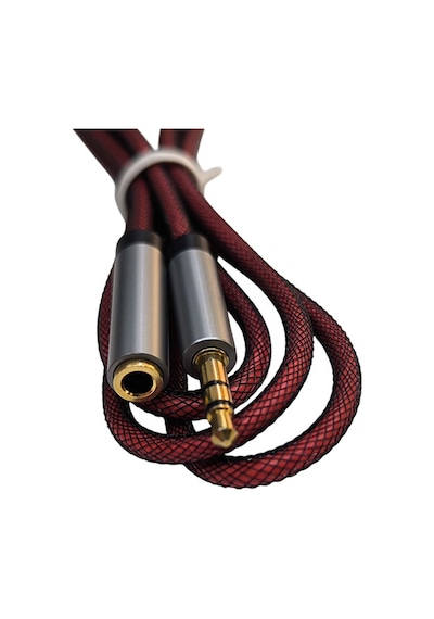 Aux Kulaklık Uzatma Kablosu 3.5mm Stereo Dişi Erkek Kablo Örgülü 1m