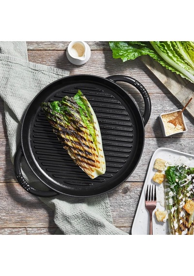 Staub Döküm Izgara Tava Çift Kulplu 26 Cm Siyah Diğer