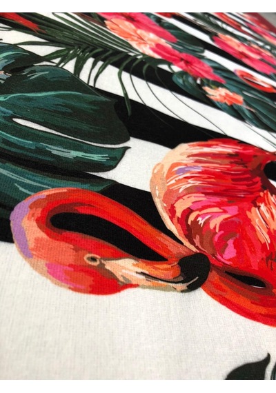 Döşemelik Kumaş Dijital Baskı Flamingo Desen
