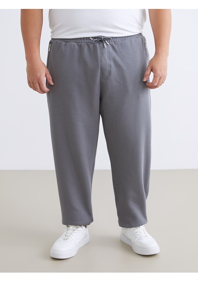 Lcwaıkıkı Classic Gri Büyük Beden Erkek Jogger Eşofman Altı