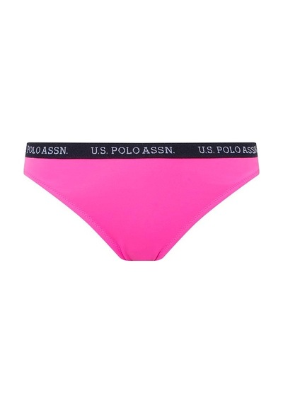 U.S. Polo Assn. Kadın Pembe Kalın Kenarlı Lastikli Bikini Alt 21511