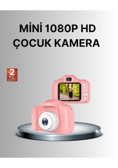 8 Megapiksel Mini Çocuk Kamerası Hd Ekranlı Darbeye Dayanıklı Ve Şarjlı - Lisinya