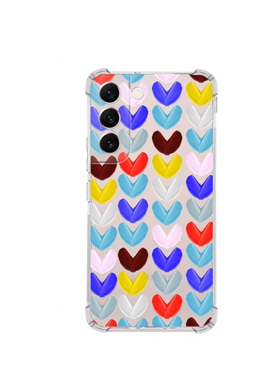 Prinrify Galaxy S22 Plus Uyumlu Water Color 1 Baskılı Şeffaf Köşe Korumalı Antişok Kılıf