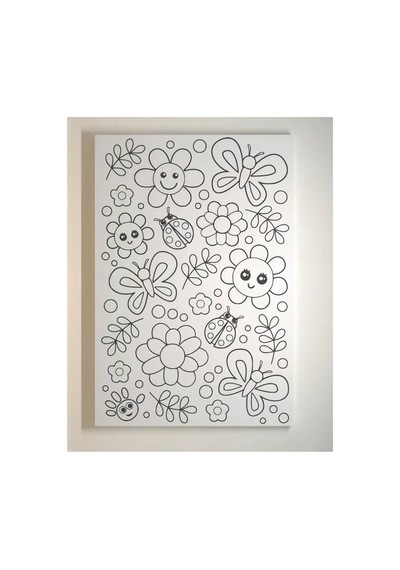 6 Adet 25 X 35 Cm Uv Baskılı Tuval Boyama Seti Boyasız Fırçasız S