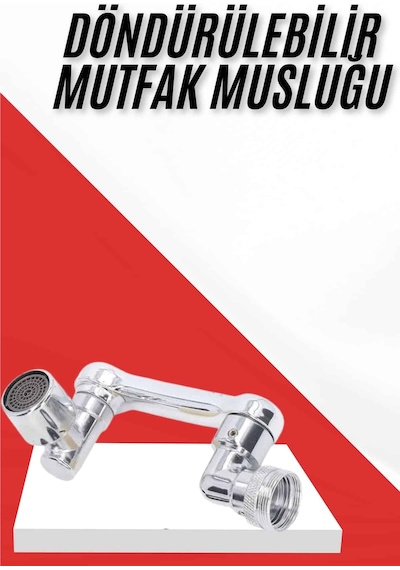 Her Yere Dönebilen Tasarruflu Mutfak Musluk Başlığı Ucu Musluk Ucu Oynar Başlıklı