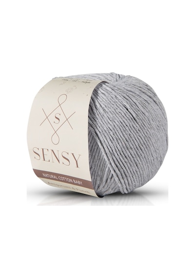 Premium Amigurumi Ipi Punch Panç Baby Soft Cotton 50 Gr Örgü Ip Açık Gri