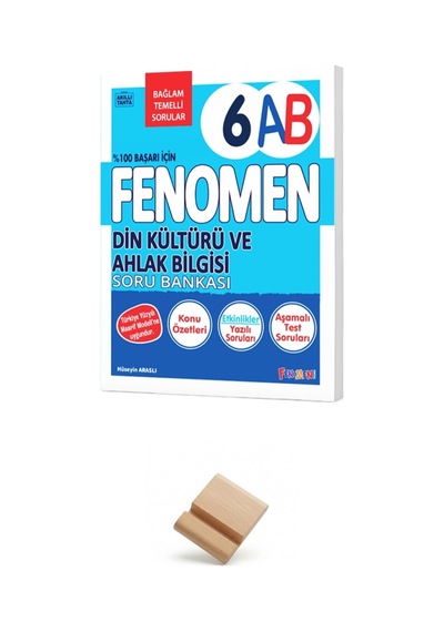 Fenomen 6. Sınıf Maarif 6ab Din Kültürü Ve Ahlak Bilgisi Soru Bankası + Telefon Standı