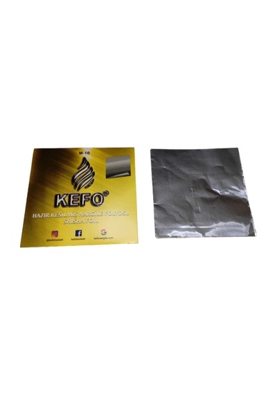 Kefo 40 Mikron Hazır Kesilmiş Nargile Folyosu Sarı Paket