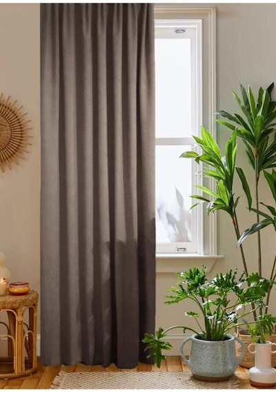 Home Color Home Kahve Petek Kadife Dokulu Fon Perde 140x260 Düz Dikişli Ekstrafor Büzgü Kahverengi