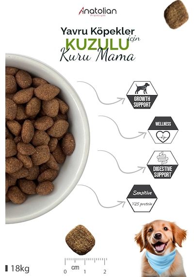 Anatolian Premium Kuzu Etli Yavru Köpek Maması 16 KG