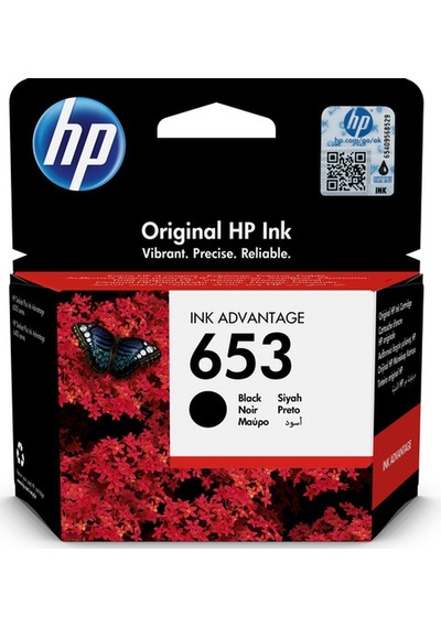Hp 3Ym75Ae Black Mürekkep Kartuş 653