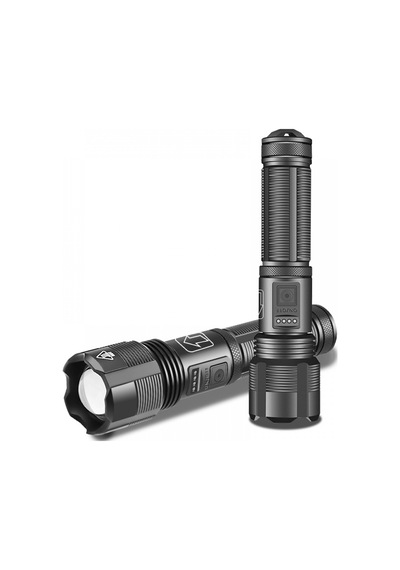 Ps-1600 Süper Parlak Led Zoomlu 5 Mod Su Geçirmez Profesyonel Şarjlı El Feneri Çok Renkli