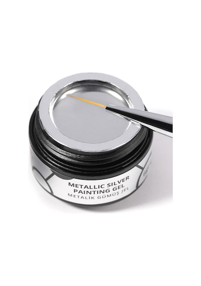 Momo Professional Metallic Silver Painting Gel 6 Gr