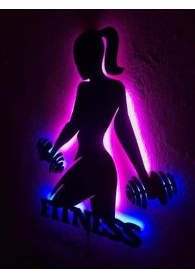 Fitness Led Işıklı Tablo