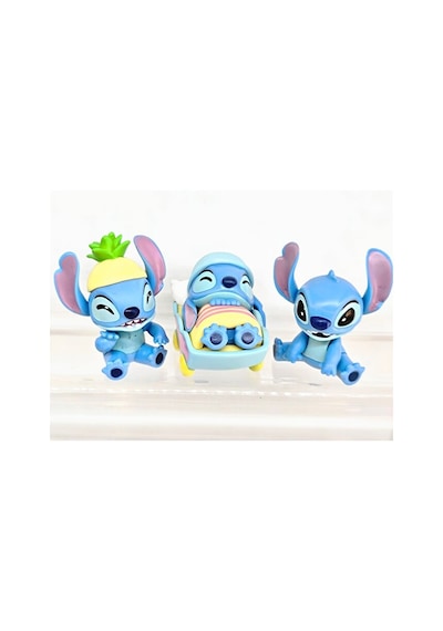 Stitch Mini Koleksiyon Figürü Pvc Dekoratif Figür Rastgele 1 Adet