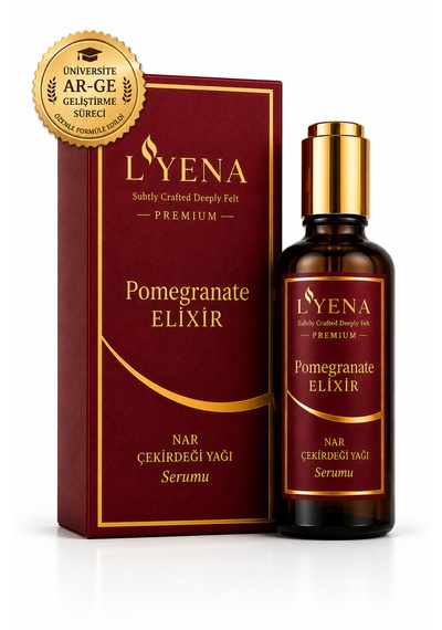 Lyena Premium Pomegranate Elixir Nar Çekirdeği Yağı Cilt Bakım Serumu 50 Ml Hızlı Emilim,ciltte Elastikiyet