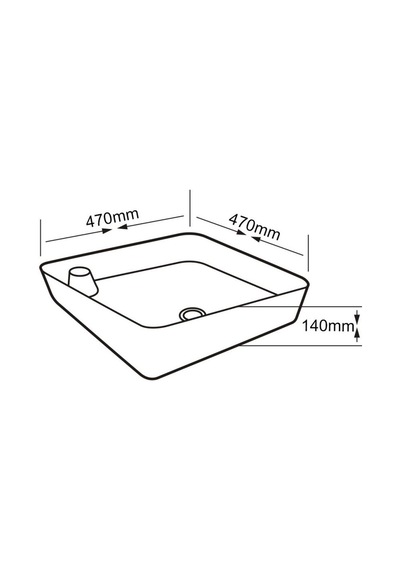 Eva Banyo Lena E-4620 Tezgah Üstü Porselen Lavabo