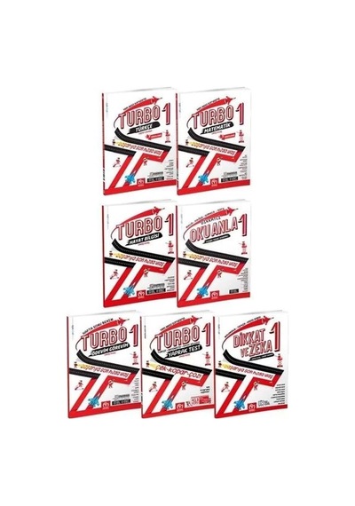1.sınıf Turbo Eğitim Seti - 7 Kitap 2.Dönem Seti