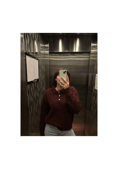 Maison Velora Kadın Bordo Basic Oversize Polo Yaka Yarım Pat Düğmeli Triko Kazak-27aj002 Bordo 923050279 Bordo Maison Velora Kadın Bordo Basic Oversize Polo Yaka Yarım Pat Düğmeli Triko Kazak-27aj002 Bordo 923050279 Bordo