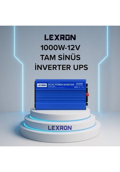 Lexron - İnges 1000 Watt Tam Sinüs Ups İnverter - 12 Volt İnvertör - 220 Volt Çevirici Karavan
