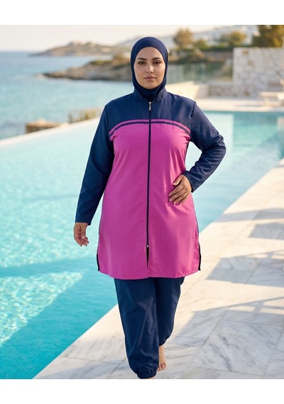 Pierre Cardin Büyük Beden Sıfır Yaka Paraşüt Kumaş Boydan Fermuarlı Beli Ayarlanabilir Bağcıklı Paçası Lastikli Çift Boneli Kadın Tesettür Mayo Lacivert Pierre Cardin Büyük Beden Sıfır Yaka Paraşüt Kumaş Boydan Fermuarlı Beli Ayarlanabilir Bağcıklı Paçası Lastikli Çift Boneli Kadın Tesettür Mayo Lacivert