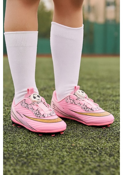 Mini Bonito Üniseks Yeni Nesil Mekanizmalı Futbol Kramponu Pembe