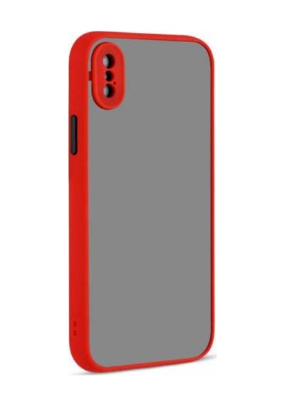 Apple Uyumlu iPhone X Kılıf Zore Hux Düğme Ve Kapak Zıt Renk Kılıf