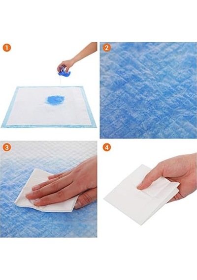 Feandrea Köpek Yavrusu Altlığı, 90 X 60 Cm, 55 Adet, Mavi-beyaz Ptd95bu