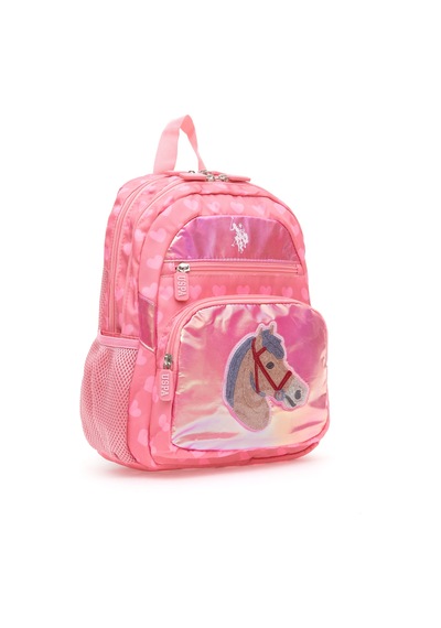 U.s. Polo Assn. Kız Çocuk Pembe Okul Çantası 50315126-vr041 Çok Renkli