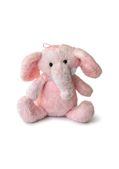 Pl62348 40 Cm Oturan Fil Oyuncak Peluş Pembe